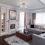 Потолочная люстра с хрусталем и плафонами 30137/5 хром