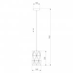 Подвесной светильник в стиле лофт 50145/1 белый