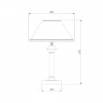 Настольная лампа 60019/1 венге
