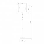 Торшер с абажуром черный 01057/1 черный