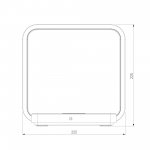 Светодиодная настольная лампа с беспроводной зарядкой QI 80502/1 белый