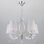Подвесная люстра с хрусталем 60079/5 хром