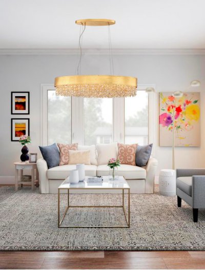 Люстра подвесная Lucia Tucci fabian 1555.8 gold leaf Люстра подвесная Lucia Tucci fabian 1555.8 gold leaf