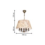 Люстра с картой Favourite 1122-6p Mappa