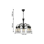 Люстра подвесная Favourite 1423-5P Workshop