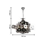Люстра 2в1, потолочный/подвесной Favourite 1425-6PC Chromic-pieces