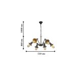 Люстра паук лофт Favourite 1476-6P