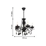 Люстра черная Favourite 1571-5P