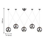 Люстра подвесная регулируемая Favourite 1598-5P Giallo