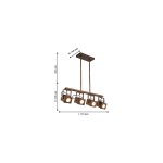 Система 2в1 (потолочный / подвесной светильник) Favourite 2037-4U Foco