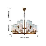 Люстра подвесная Favourite 2060-18P Assembly