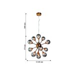 Люстра подвесная Favourite 2061-13P Fraction