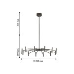 Люстра подвесная Favourite 2121-12P Cornetta