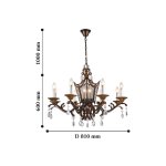 Люстра подвесная Favourite 2148-12P Venezia