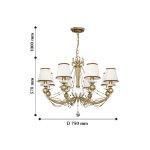 Люстра подвесная Favourite 2170-8P Lissa