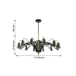 Люстра подвесная Favourite 2300-12P Fabia