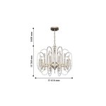 Люстра подвесная Favourite 2308-12P La Salute