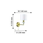 Настенный светильник Favourite 2347-1W Marbella