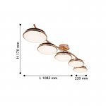 Потолочный светильник Favourite 2477-5U Ledante