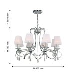 Люстра с абажурами Favourite 2597-8P Amabilis