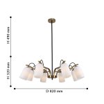 Люстра на штанге Favourite 2668-8P Grover