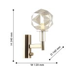 Светильник настенный с диммером Favourite 2669-1W Liberty