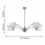 Люстра 2в1 Favourite 2687-5P Vitra