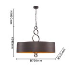 Подвесная люстра Favourite 4007-6P Ferrous