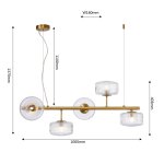 Подвесная люстра Favourite 4051-5P Malinconia