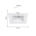 Врезной светильник под штукатурку Favourite 4534-1C Lamppu