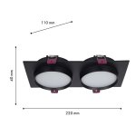 врезной светильник Favourite 4648-2C Vasto