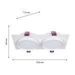 врезной светильник Favourite 4649-2C Vasto