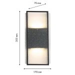 уличный настенный светильник Favourite 4826-2W Powder