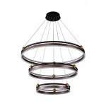 Люстра Crystal Lux FERNANDO SP158W LED D400+600+800 COFFEE/BLACK (0620/303)