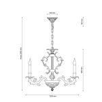 Люстра подвесная Lucia Tucci FIRENZE 1780.30.3 antique gold 