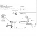 Люстра Crystal lux FORTUNA SP123W LED D600+800 BLACK (1811/302)