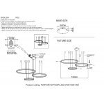 Crystal lux FORTUNA SP158W LED D400+600+800 GOLD