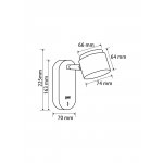 Настенный светильник (бра) Freya FR10004WL-L4B PointFour