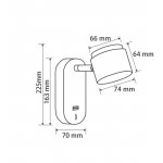 Настенный светильник (бра) Freya FR10004WL-L4W PointFour