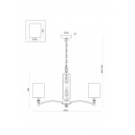Подвесной светильник Freya FR1007PL-07BS Riverside