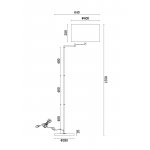 Напольный светильник (торшер) Freya FR5112FL-01CH Joan