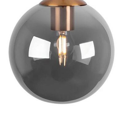 Плафон стекло шар черный 180мм (71мм посадка) FR5140PL Moricio