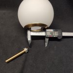 Плафон стекло с двумя отверстиями 130мм матовый белый FR5205 Damask