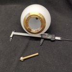 Плафон стекло с двумя отверстиями 130мм матовый белый FR5205 Damask