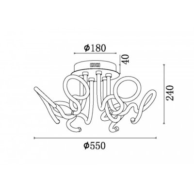 Светильник Freya FR6045CL-L54CH 