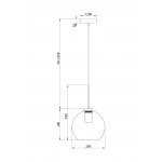 Подвесной светильник Freya FR8005PL-01BS Bravis