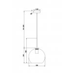Подвесной светильник Freya FR8006PL-01BS Bravis