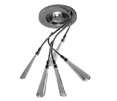 Светильник галогеновый FT886 MR16 50w хром+белый