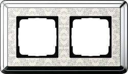 Gira ClassiX Art Хром/Кремовый Рамка 2-ая (G212683)