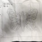 Настенный светодиодный светильник бра G61393/1wGD CL Gerhort бабочка